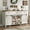 White, variant on Homhougo 59'' Farmhouse Buffet Cabinet with Sliding Barn Door, Rustic Sideboard with 3 Drawer, Removable Wine Rack, Farmhouse Sideboard with Adjustable Shelf for for Dining Room, Kitchen, Vintage