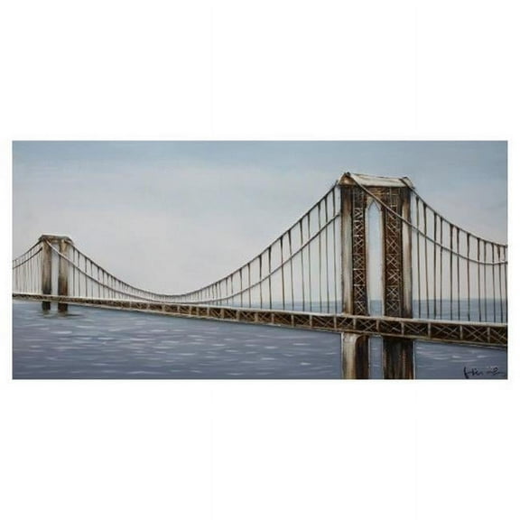 Yosemite Home Decor "Other Side" Wood Gallery Wrapped Wall Art in Multi-Color