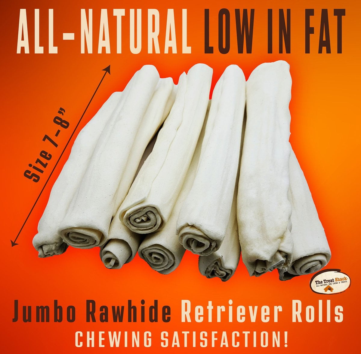 7-8" Rawhide Retriever Rolls Dog Treats, 20 count