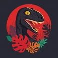 thumbnail image 2 of Buxton, Michael 15x15 Gold Ornate Wood Framed with Double Matting Museum Art Print Titled - Tropic Raptor, 2 of 4