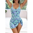 thumbnail image 6 of ZANKLEY One Piece Swimdress Swimsuits for Women Tummy Control Swim Dresses Skirt Bathing Suit, 6 of 12