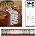thumbnail image 4 of Lake Rules Cotton Linen Table Runner Dresser Scarves,Summer Quant Oar Paddle Star Stripes Wood Grain Table Runners for Dinning Table,Farmhouse Kitchen Decor,Holiday Dinner Decoration-13x90 Inch, 4 of 6