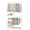 White, variant on Gymax Portable Closet w/Pants Hangers 2 Hanging Rods 4 Storage Shelves for Bedroom White