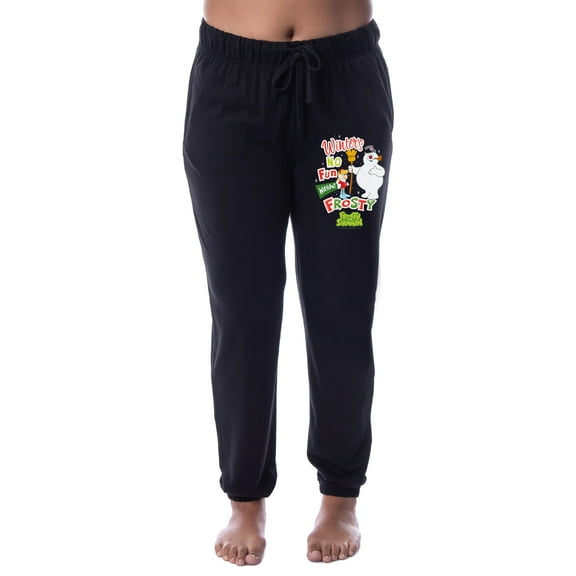 Frosty the Snowman Womens' Winter's No Fun Sleep Jogger Pajama Pants