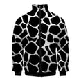 thumbnail image 5 of Chaqueta con estampado 3D de manchas de vaca en blanco y negro para hombre y mujer, abrigos informales de manga larga, gran oferta, chaquetas con cremallera para primavera y otoño, ropa de abrigo, 5 of 5