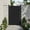 Black, variant on VEIKOUS 6' x 3' Cedar Wood Garden Gate with Aluminum Frame, Lockable Full Enclosure Security Privacy Fence Gate for Yard, Brown