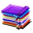 thumbnail image 4 of Pure Color Organza Drawstring Gift Bag for Wedding Favors & Storage, 4 of 8