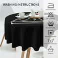 thumbnail image 6 of XMXT Waterproof Table Cloth, Hip Hop Style Skull Polyester Round Tablecloth for Dining Room Party Decor Tablecloths, 60 inches, 6 of 8