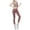 Coffee, variant on Womens Yoga Sets 2Pcs Color Block Tank & Leggings Soft Stretch Breathable Yoga Gym Running Fitness Daily Trendy Activewear Sets
