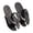 Black, variant on Summer Portable Detachable Folding Slippers - 1 Pair, Foldable Travel Flip-Flops, Lightweight Soft Non- Suitable forHouse,Travel, Beach, Pool, and Bathroom,Pink,6.5