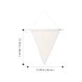 thumbnail image 2 of OULII 2Pcs Pennant Banner for Brooch Display Beige Hanging Badge Banner Material, 2 of 8