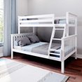 thumbnail image 1 of BEDSMART Solid Wood Twin Over Full Bunk Bed| White, 1 of 7