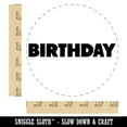 thumbnail image 2 of Birthday Bold Text Self-Inking Rubber Stamp Ink Stamper - Red Ink - Large 1-1/2 Inch, 2 of 7