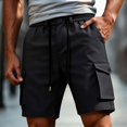 thumbnail image 2 of Gym Mens Shorts Loose Fit with Pocket Casual Cargo Shorts, 2 of 5