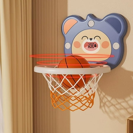 Gqtwoy Indoor Mini Basketball Hoop for Toddlers Kids Boys Electronic Scoreboard Toddlers Basketball Hoop with pump and hook Toddler Boys Toys Christmas Toys Gifts for 3 4 5 6 Year Old Boys