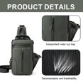 thumbnail image 3 of Nuevo bolso de pecho multifuncional para hombre, bolso de hombro de nailon, Mochila pequeña de tela espacial impermeable, 3 of 5
