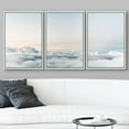 thumbnail image 3 of wall26 - 3 Piece Framed Canvas Wall Art - Spectacular Nature Scenery with Seas of Cloud - Modern Home Art Stretched and Framed Ready to Hang - 24"x36"x3 White, 3 of 5