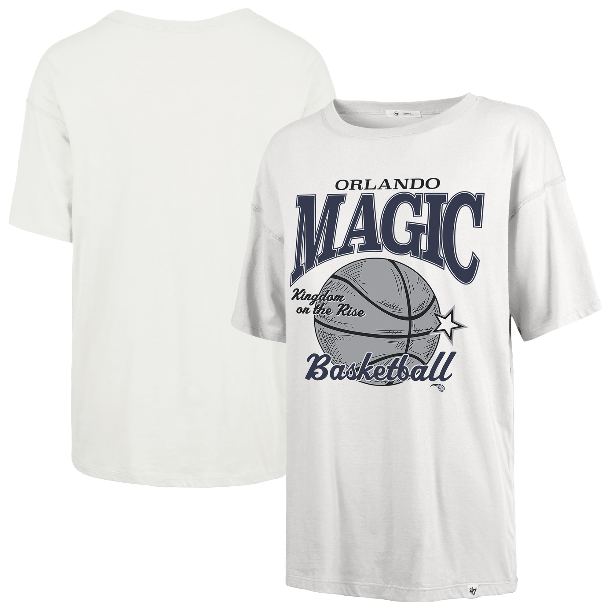 Women's-'47 White Orlando Magic City Edition Down Court Sadie T-Shirt
