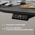 thumbnail image 4 of Vineego L-Shaped Electric Standing Desk 63" Height Adjustable Computer Desk Home Workstation,Carbon Fiber Surface Finish, 4 of 7