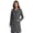 Charcoal, variant on Women's 34" Lab Coat, 4 Button, 3 Pocket, Red, S