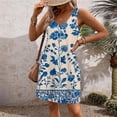 thumbnail image 3 of Ruimatai Women's Summer Dress Sleeveless V-Neck Casual Floral Print Pocket Dress Comfortable Lightweight Beach Sundress, 3 of 5