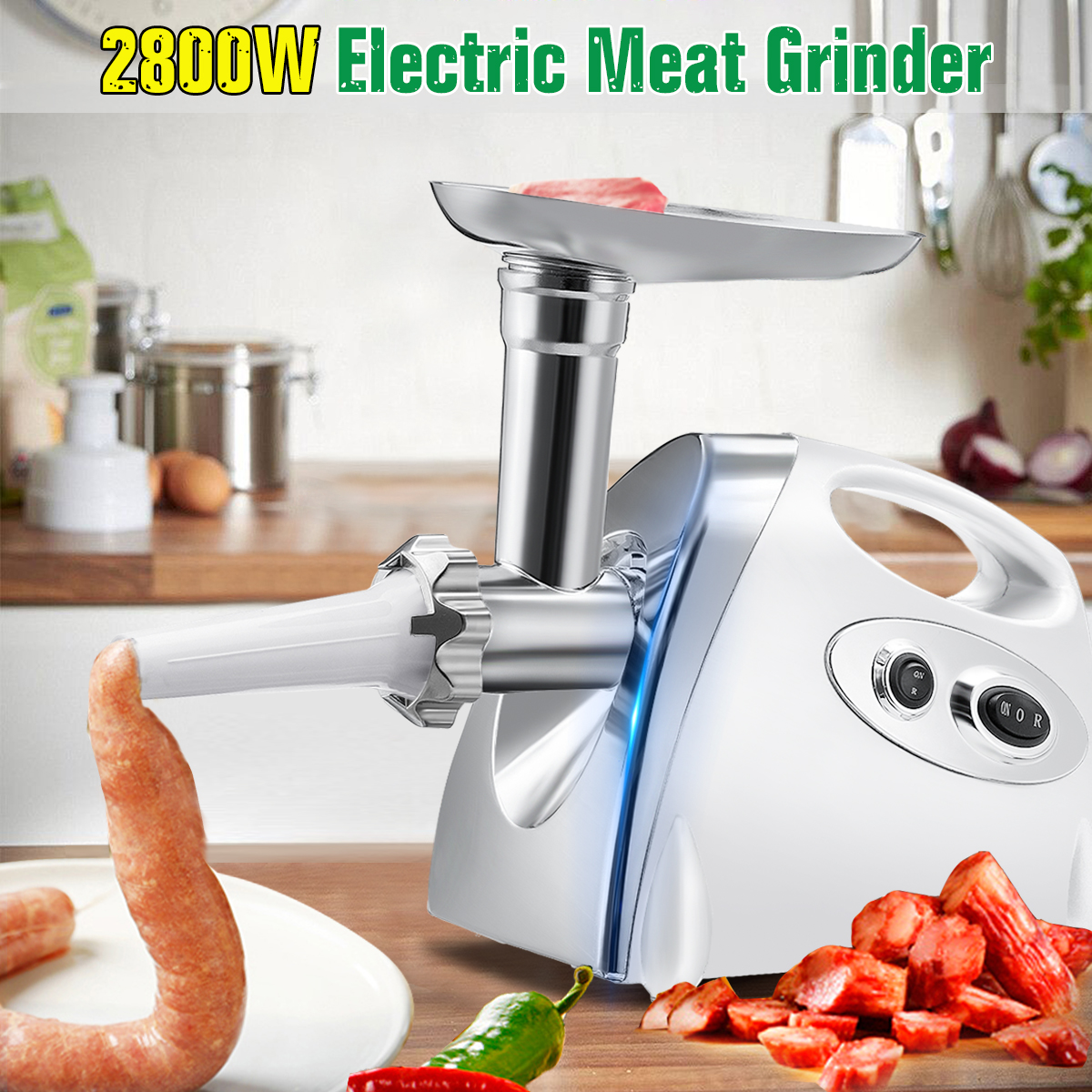 2800W Electric Meat Grinder, Kitchen Aid Meat Grinder Stainless Steel