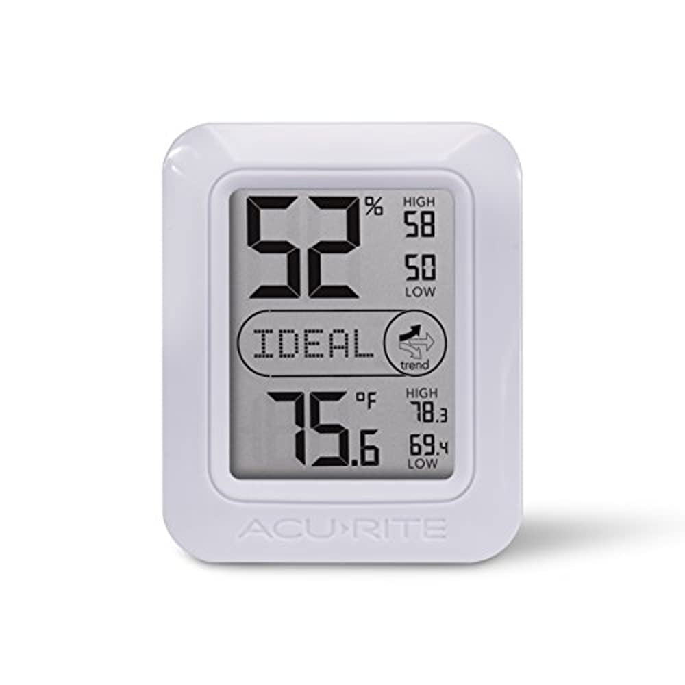 AcuRite Silver Thermometer with Humidity in the Thermometer Clocks  department at