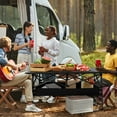 thumbnail image 6 of AMTPM Folding Camping Table Portable Outdoor Table(No Net Bag), Lightweight 0.5mm Steel Lightweight Camping Table,   for Indoor & Outdoor Picnic Hiking, Backpacking, Beach，37"x 22", 6 of 12