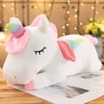 thumbnail image 5 of Peluche de unicornio gigante kawaii de 25 a 100 cm, muñeco de unicornio suave y esponjoso, juguete de caballo para niños y niñas, almohada, regalos de cumpleaños, 5 of 5