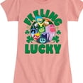 thumbnail image 3 of Inside Out 2 - Inside Out Feeling Lucky  - Girls Fitted Short Sleeve Graphic T-Shirt, 3 of 5