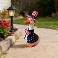 thumbnail image 6 of 4th of July Goose Outfits 7 Inch Desk Goose Outfits, Memorial Day Patriotic Goose Costume with Hat,250th Anniversary Independence Day Porch Goose Clothes for Patriotic Decorations(A), 6 of 9