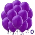 thumbnail image 1 of Purple Metallic Chrome Latex Balloons, 100 Pack 12 inch Round Helium Balloons for Wedding Graduation Anniversary Shower Birthday Party Decoration, 1 of 5