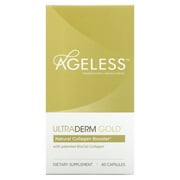 Ageless Foundation UltraDerm Gold All-Natural Collagen Booster - 60 Capsules
