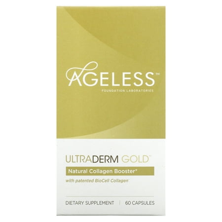 Ageless Foundation UltraDerm Gold All-Natural Collagen Booster - 60 Capsules
