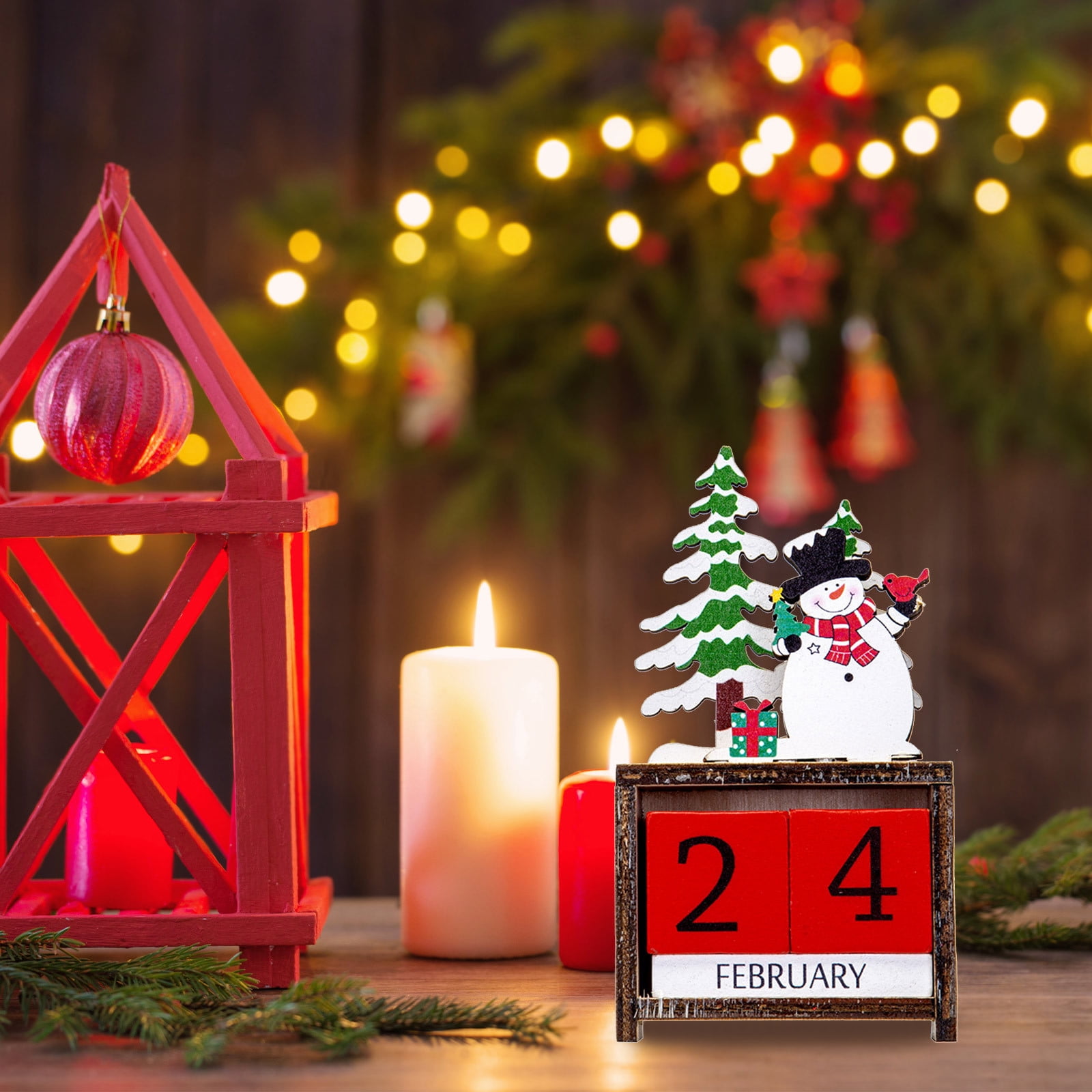 Calendrier Bureau Art Diamant 2026 - Planificateur Mensuel Motifs Noël - Kit Créatif Avec Diamants, Stylet