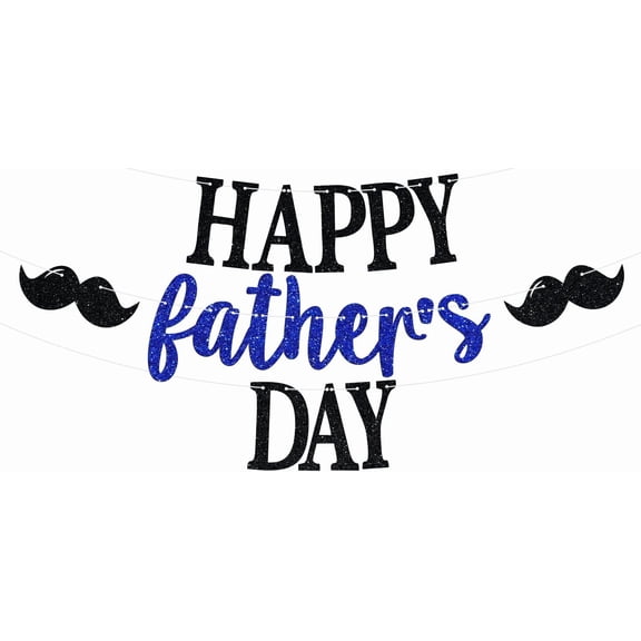 Happy Father’s Day Banner, Best Dad Ever/Super Dad Hanging Decorations, Happy Father’s Day Dad's Birthday Party Decorations Supplies for Men