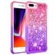 thumbnail image 2 of Funda para iPhone 8 Plus/iPhone 7 Plus Transparente con Brillos Carcasa Protectora Antigolpes con Glitter Brillante, 2 of 5