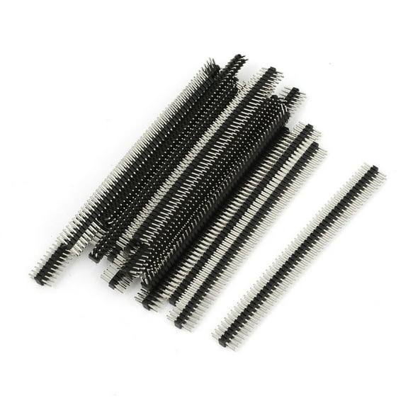 Unique Bargains 20Pcs 1.27mm Pitch 50 Way Straight Male Pin Header Connector Strip