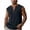 Black, variant on Dovford Mens Sleeveless Henley Shirts Casual Linen Blend Tank Tops Button Down Summer Beach Shirts for Men