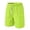 Fluorescent Green, variant on Satingcolo Mens Mesh Camo Graphic Shorts Vintage Designer Workout Shorts Casual Cool Streetwear Waist Pants White M