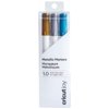 Cricut Joy Metallic Markers 1.0, Gold/Silver/Blue (3 ct), Medium Point