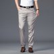 thumbnail image 4 of Pantalones de traje ajustados finos de verano para hombre, pantalones informales de algodón de negocios a la moda, pantalones caqui verde y negro, ropa de marca masculina 30-40, 4 of 4
