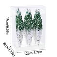 thumbnail image 2 of KOYPTL Christmas icicle Ornament Balls Shatterproof Final Drop Ornaments for Tree Decorations Christmas teardrop Ornaments 6 Set Glitter Swirl Drop Hanging Ornament for Xmas Holiday Party, 2 of 4