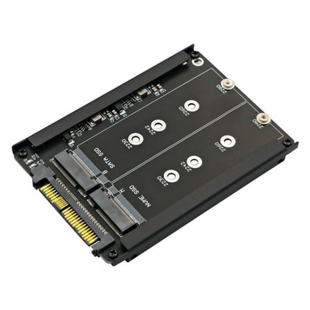 2 in 1 M.2 NVME SSD and B Key/ Key to SFF-8639 U.2 with Frame Bracket - Retain MSATA As 7mm 2.5In Drive