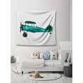 thumbnail image 2 of Awkward Styles Nursery Tapestry Wall Hanging Blue Aeroplane Home Decor, 2 of 2