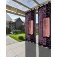 thumbnail image 3 of nqOlkjepod Outdoor Curtains for Patio Waterproof, Purple Modern Abstract Outdoor Privacy Panels Grommet, Line Artwork Blackout Outside Curtains for Porch/Cabana/Pergola/Gazebo 54"x84", 2 Panels, 3 of 8