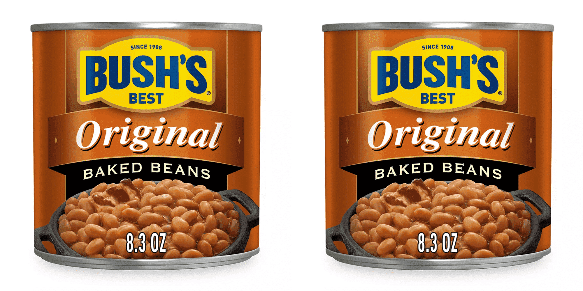BUSH'S, Baked Beans, Country Style, 8.3 oz, Slow-Cooked with Bacon