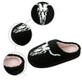 thumbnail image 4 of Fuzzy Slippers Women Slip On Indoor Plush Slippers Comfortable Slippers Fluffy Winter House Shoes Warm Slippers Home Footwear Home Slippers Black 45, 4 of 8