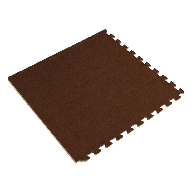We Sell Mats 3/8" Thick Interlocking Carpet Tiles, 24 Sq Ft (6 Tiles