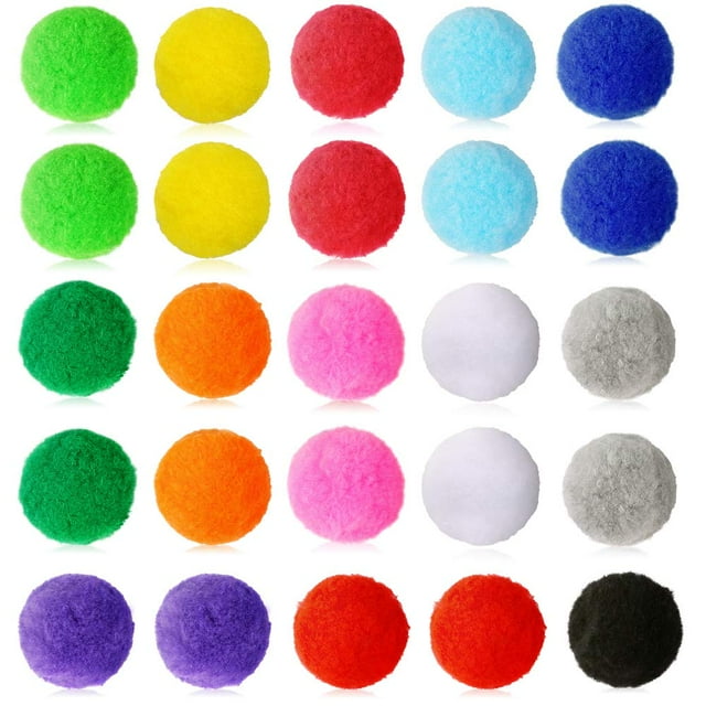 Pllieay 200Pcs 2 Inch Very Large Assorted Pom poms Arts and Crafts for DIY Creative Crafts Christmas Decoration, 13 Colors